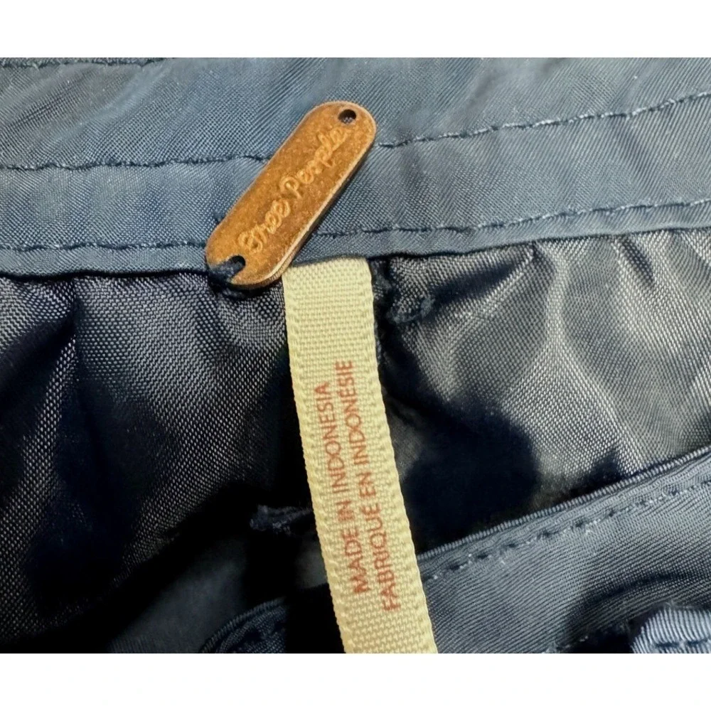 Free People XL Midnight Navy Bomber Jacket – Women's Classic Casual Outerwear‎